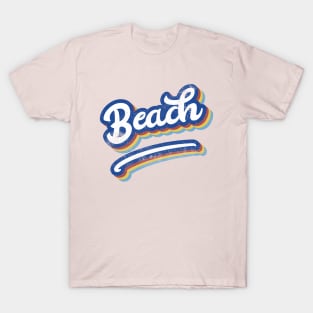 Beach, Distressed Text, Retro, Surf T-Shirt